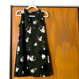 Banana Republic green floral tank dress